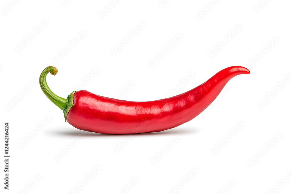 Red chili spicy pepper vegetable isolated on white background Red chili spicy pepper vegetable isolated on white background