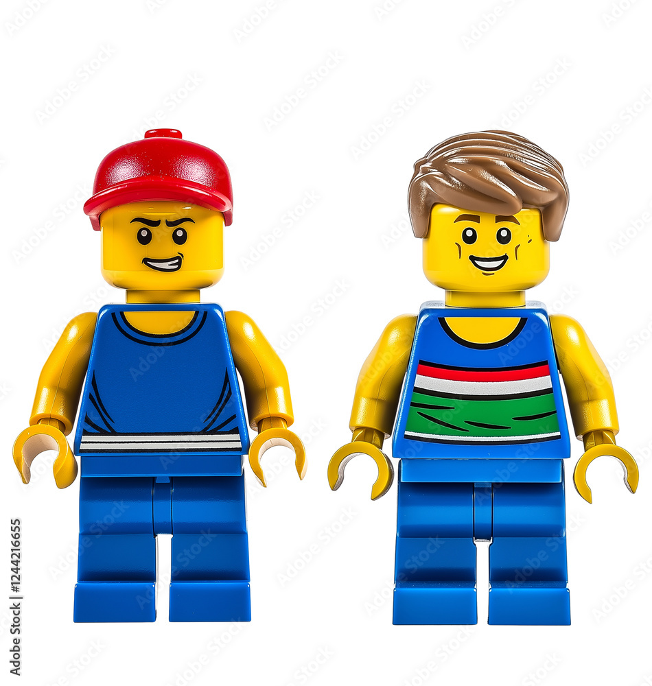 Naklejka premium Two lego figures - Athletes