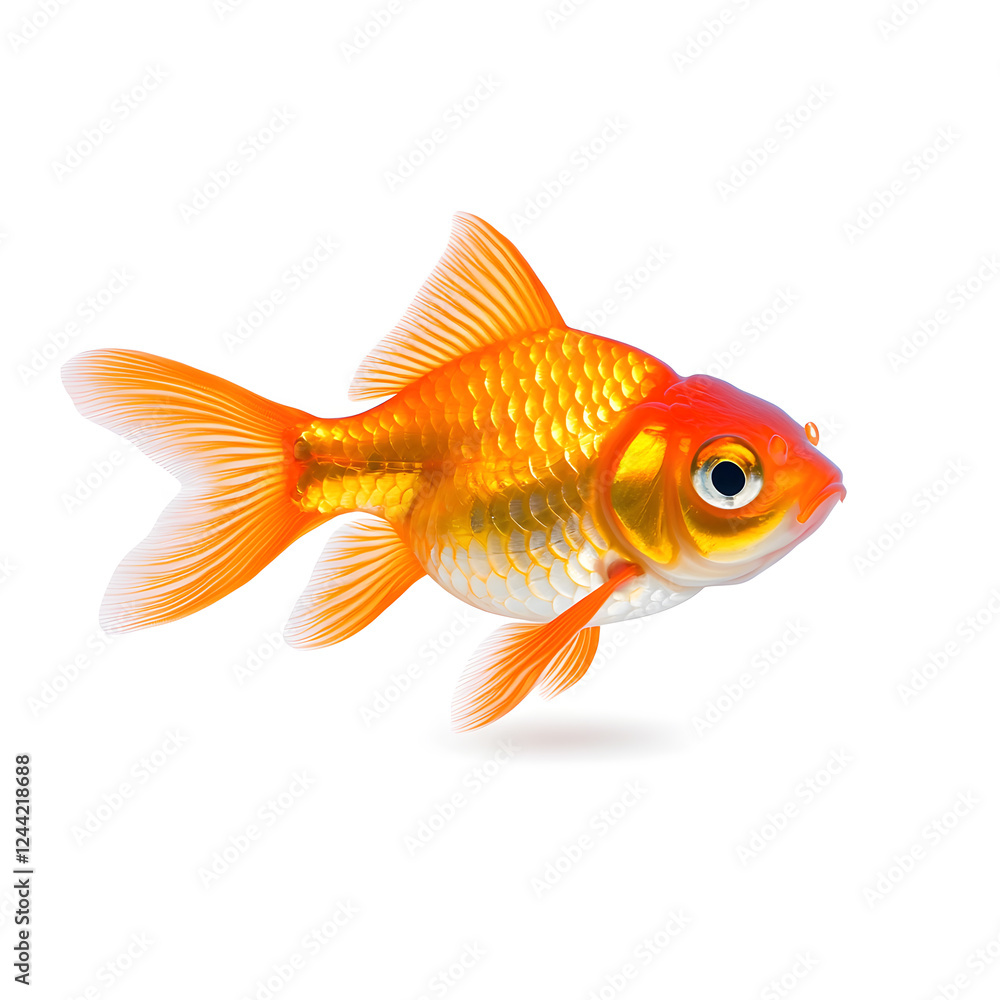 Goldfish isolated on white background Goldfish isolated on white background