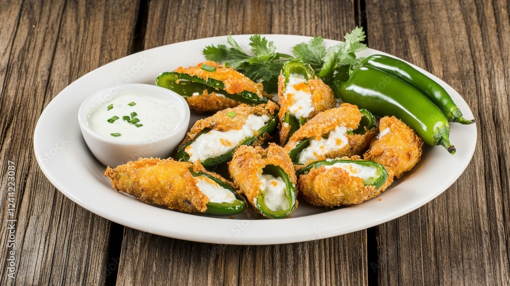 Crispy Jalapeno Poppers with Creamy Dip: A Delicious Appetizer for Parties Crispy Jalapeno Poppers with Creamy Dip: A Delicious Appetizer for Parties