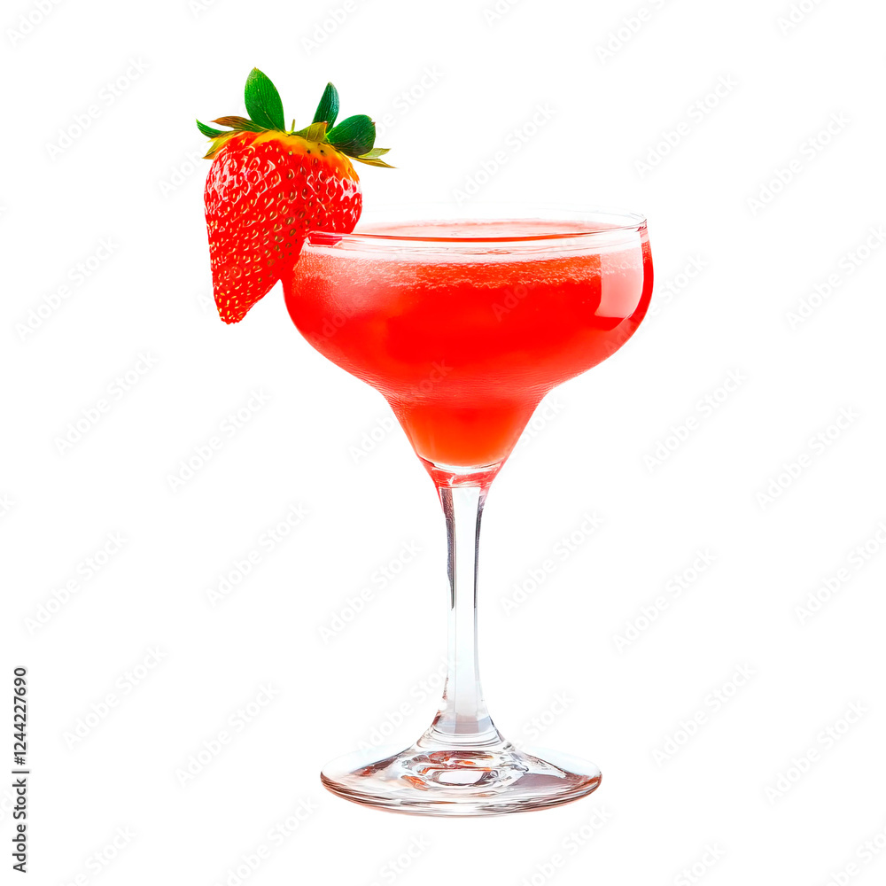 Enjoy a Refreshing Strawberry Cocktail Served in an Elegant Glass for Any Occasion Enjoy a Refreshing Strawberry Cocktail Served in an Elegant Glass for Any Occasion