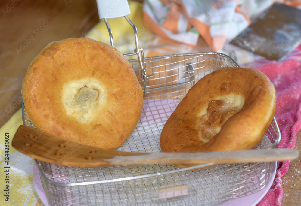 Lard cookies, a Bavarian specialty called Ausgezogene