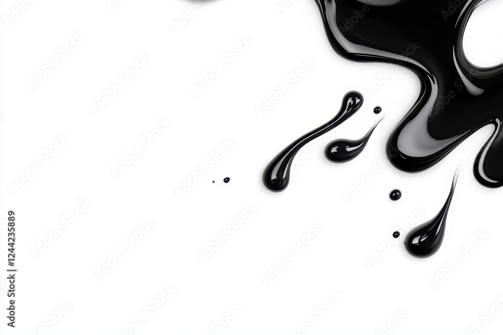 A single drop of ink dispersing into clear water, creating ripples on the solid white canvas. A single drop of ink dispersing into clear water, creating ripples on the solid white canvas.