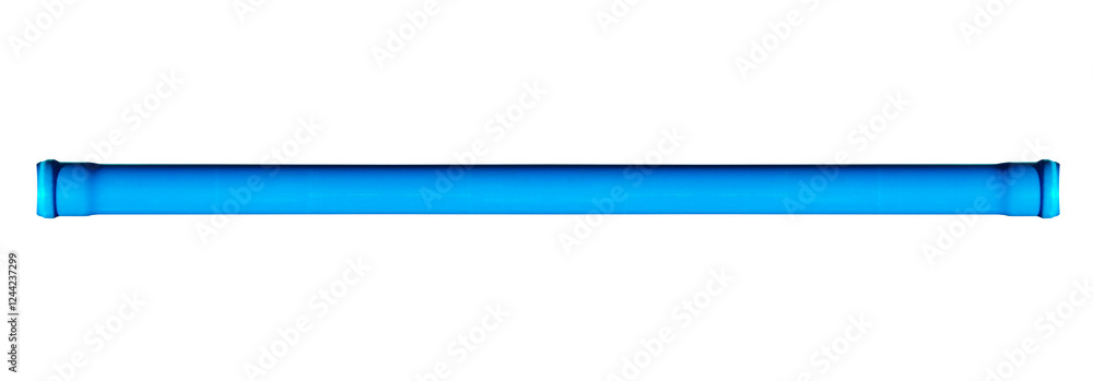 Horizontal plastic gutter pipe. On isolated transparent background. Horizontal plastic gutter pipe. On isolated transparent background.