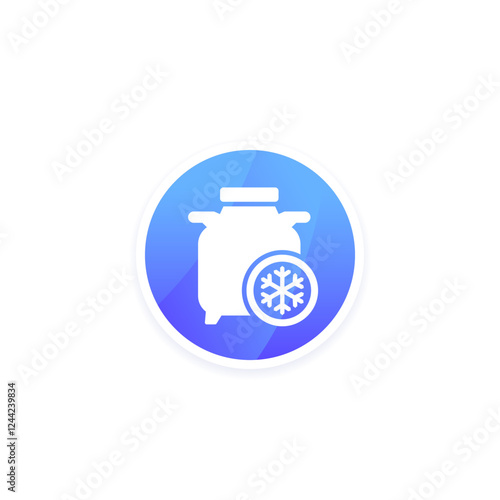 cryobank or storage tank vector icon