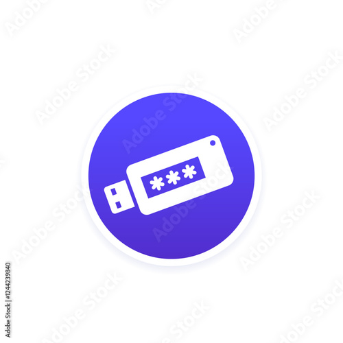 crypto wallet icon for web, vector