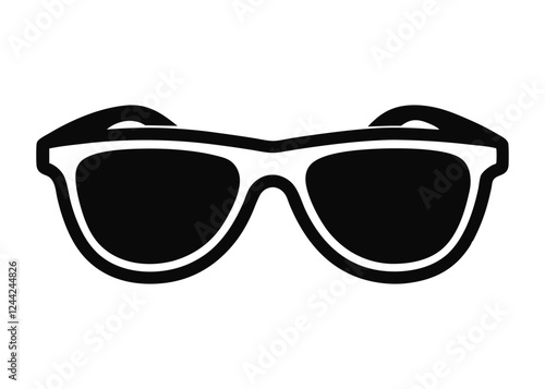 sunglass silhouette, Sunglass silhouette vector, sunglasses icon vector 