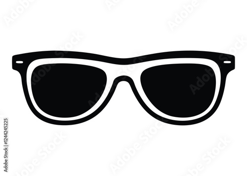 sunglass silhouette, Sunglass silhouette vector, sunglasses icon vector 