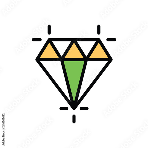 Diamond vector icon