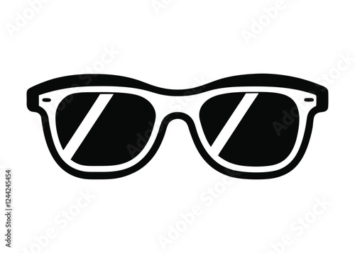 sunglass silhouette, Sunglass silhouette vector, sunglasses icon vector 