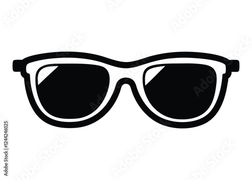 sunglass silhouette, Sunglass silhouette vector, sunglasses icon vector 