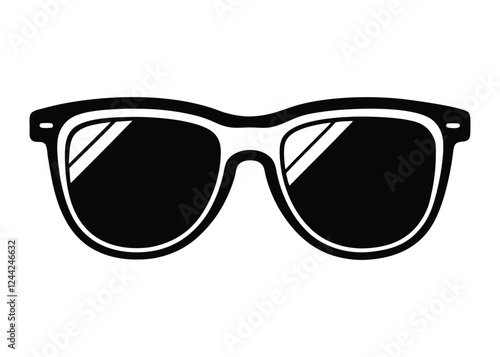 sunglass silhouette, Sunglass silhouette vector, sunglasses icon vector 
