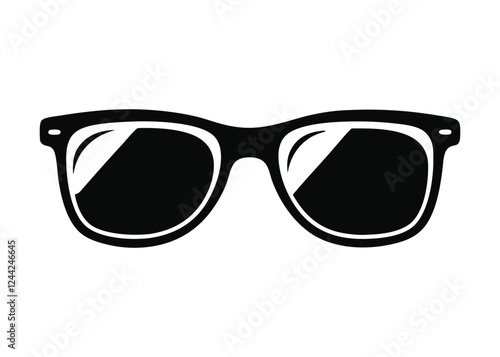 sunglass silhouette, Sunglass silhouette vector, sunglasses icon vector 