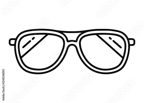 sunglass silhouette, Sunglass silhouette vector, sunglasses icon vector 