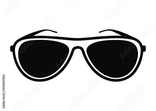 sunglass silhouette, Sunglass silhouette vector, sunglasses icon vector 