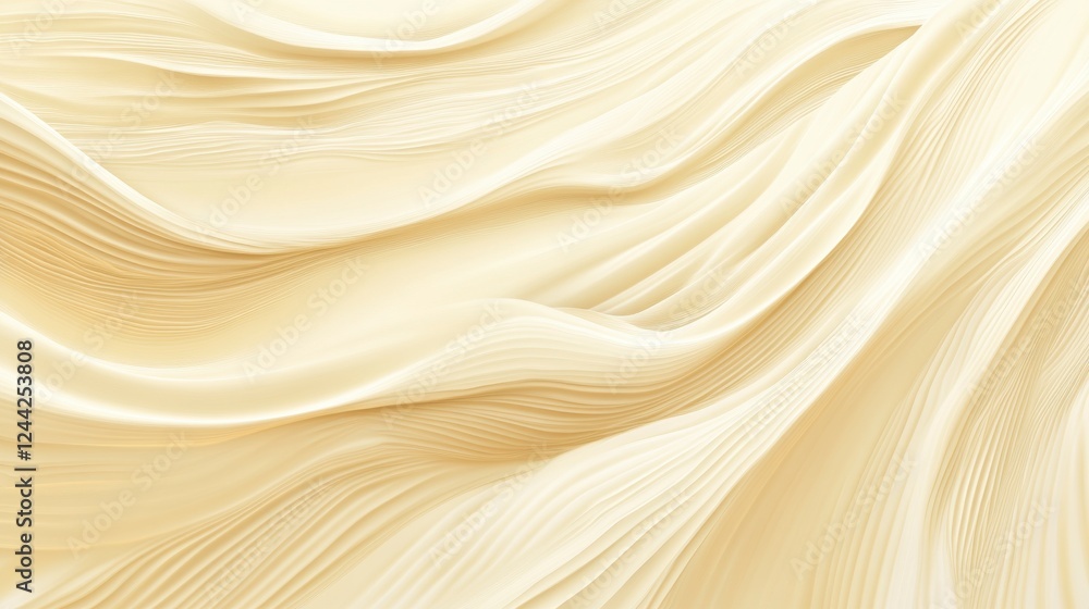Stunning Abstract Creamy Texture with Intricate Wave Patterns