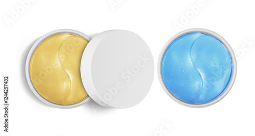 eye patches isolated white background