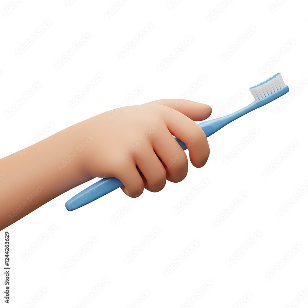 3d render toothbrush with dental care design, hygiene tool cartoon illustration, oral health equipment icon, fresh morning brush concept isolated, hand holding 3d render toothbrush with dental care design, hygiene tool cartoon illustration, oral health equipment icon, fresh morning brush concept isolated, hand holding