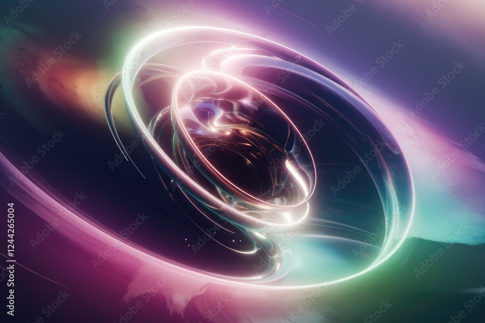 Abstract swirling neon lights create a mesmerizing cosmic vortex, glowing with vibrant energy. Abstract swirling neon lights create a mesmerizing cosmic vortex, glowing with vibrant energy.