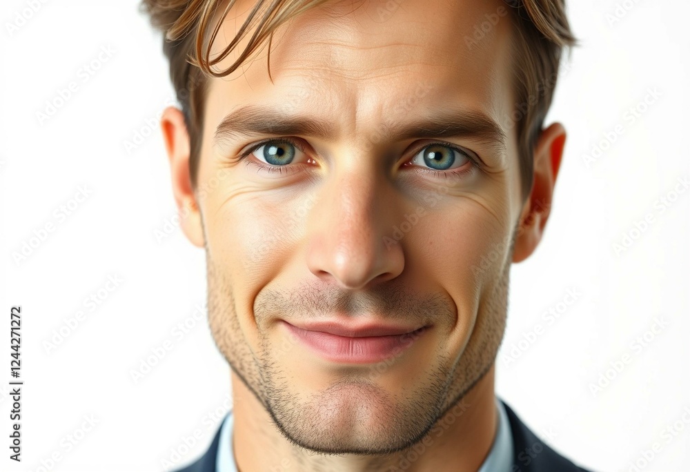 Obraz premium Male portrait with a serious expression