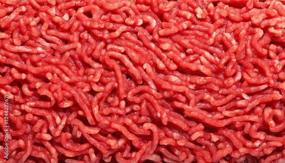 Fresh ground beef ready for cooking in a kitchen environment with various preparations Fresh ground beef ready for cooking in a kitchen environment with various preparations