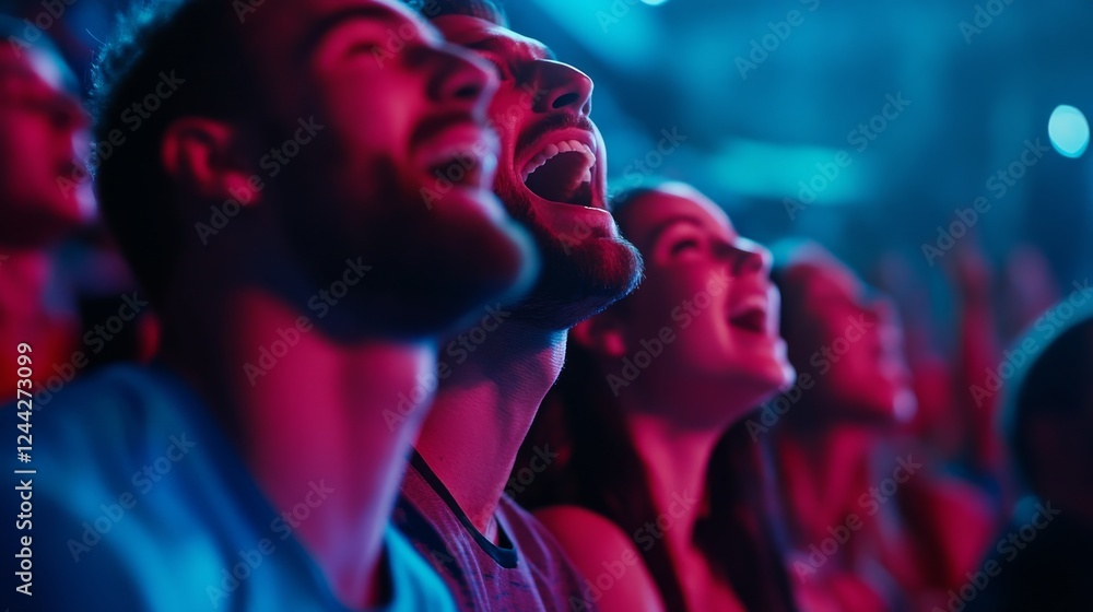 Crowd Reacting in Shock to a Game-Changing Moment Crowd Reacting in Shock to a Game-Changing Moment