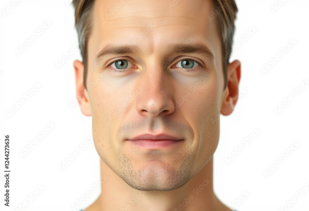 Male portrait with calm facial expression Male portrait with calm facial expression