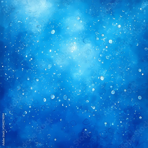 Wallpaper Mural Water drops on a blue background. Vector illustration. Eps 10. Torontodigital.ca