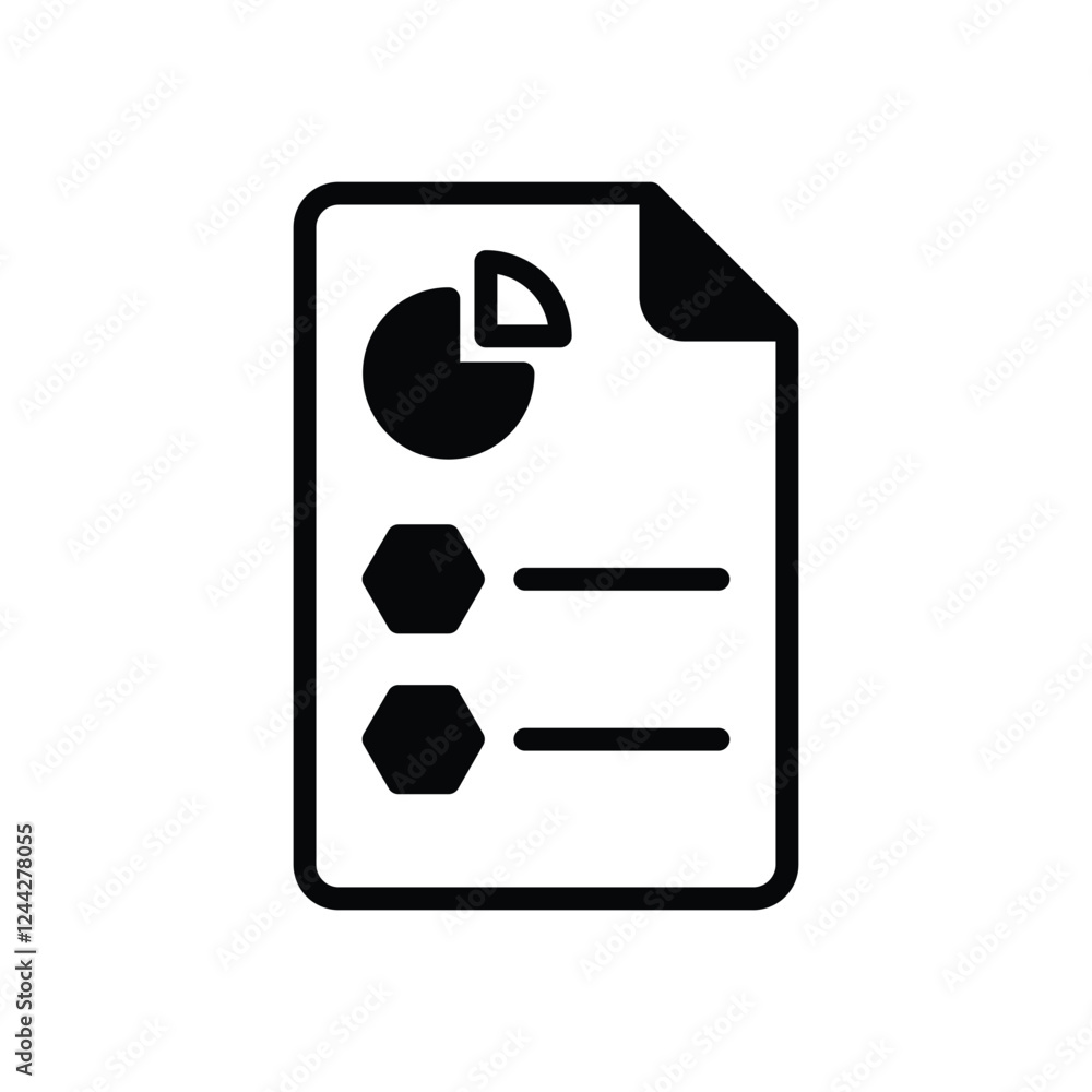 Obraz premium Business Report vector icon