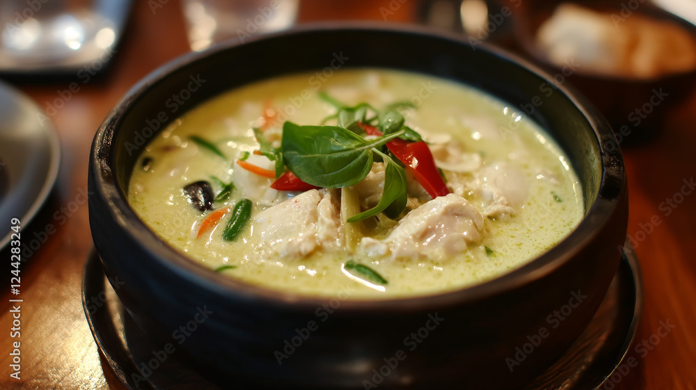 Thai food vector fish ginger soup, green chicken curry, fried spring rolls, prawn vegetable soup. Tom yum soup, eggplant salad with duck and cashew chicken gai pad med mamuang Thailand cuisine dishes Thai food vector fish ginger soup, green chicken curry, fried spring rolls, prawn vegetable soup. Tom yum soup, eggplant salad with duck and cashew chicken gai pad med mamuang Thailand cuisine dishes