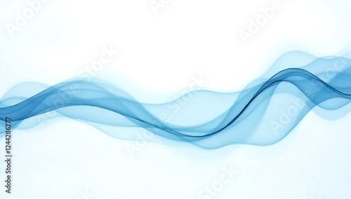 Wallpaper Mural Abstract blue wave background. Generative Ai. Torontodigital.ca