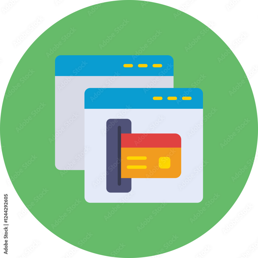 Online Card Payment Icon Online Card Payment Icon