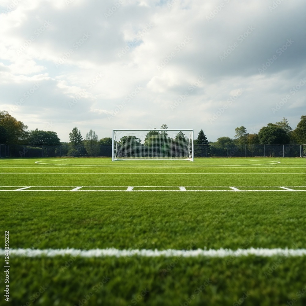 Fototapeta premium corner of a football field