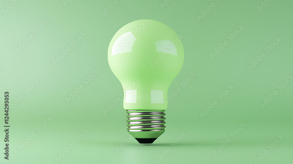 Light bulb symbol with green leaf for ecology or save energy concept design Light bulb symbol with green leaf for ecology or save energy concept design