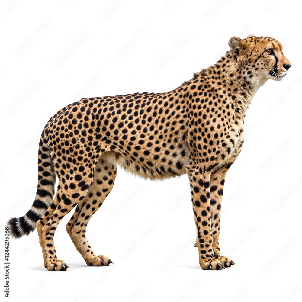 leopard in front of a white background leopard in front of a white background