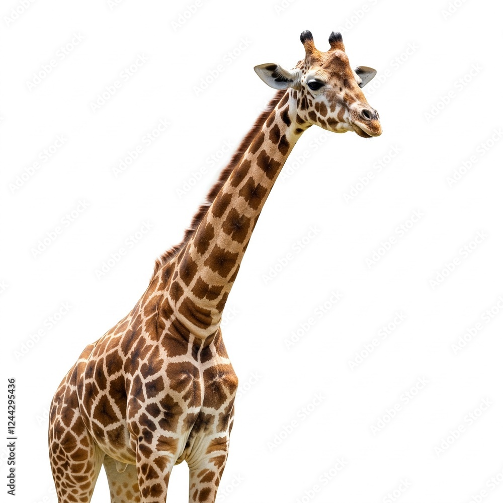 giraffe isolated on white giraffe isolated on white