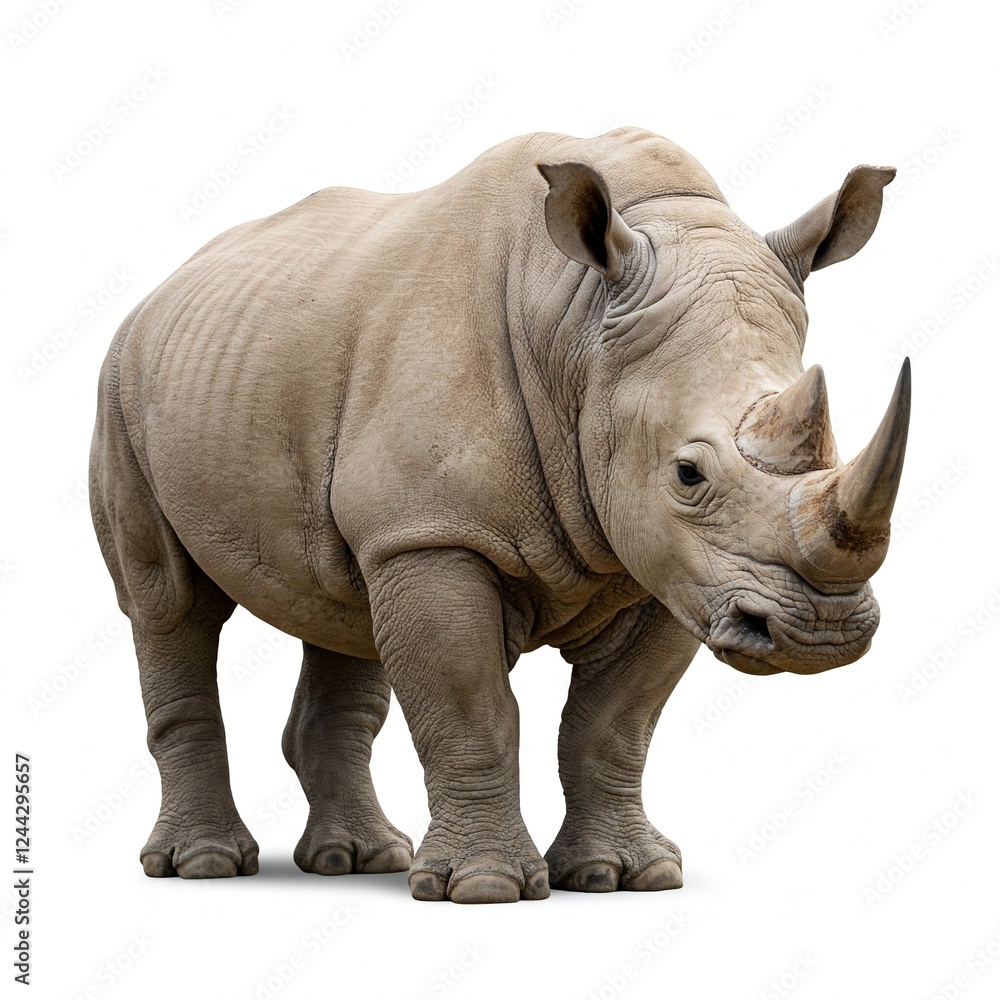 Fototapeta premium rhino isolated on white background