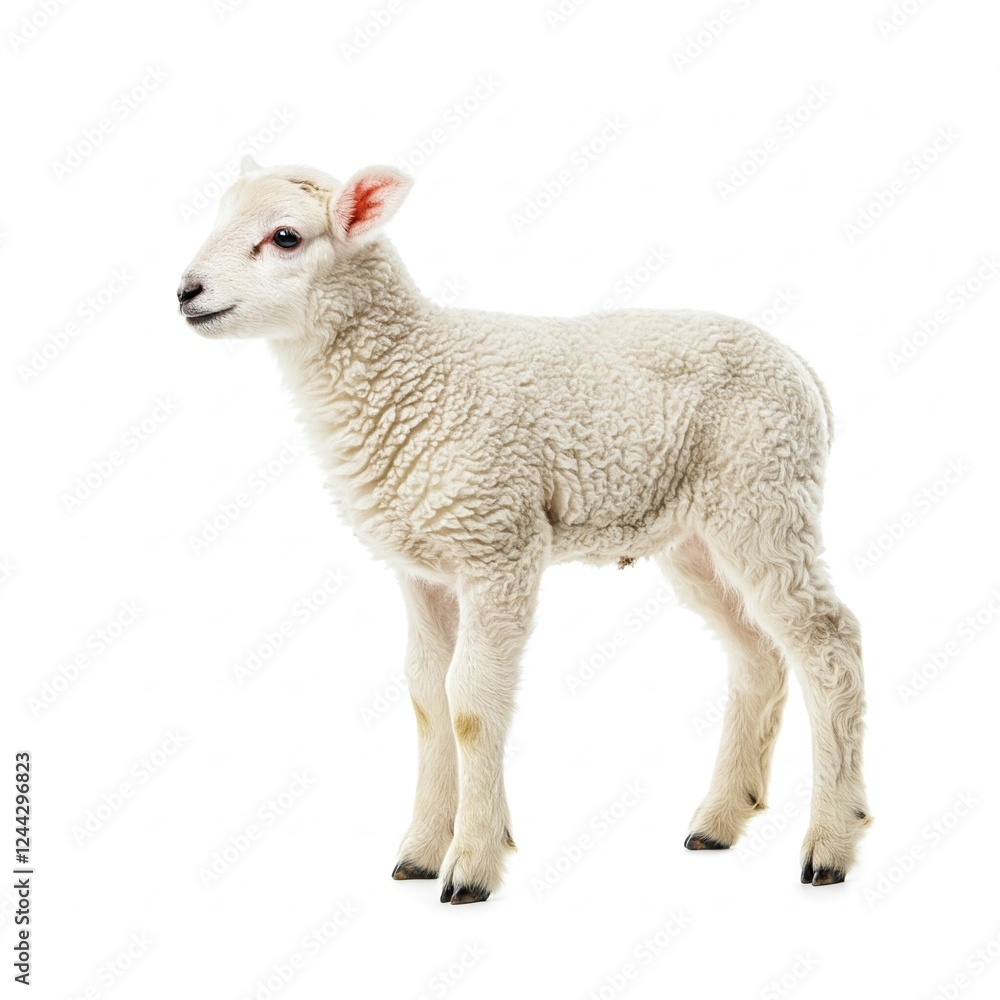 Fototapeta premium lamb isolated on white