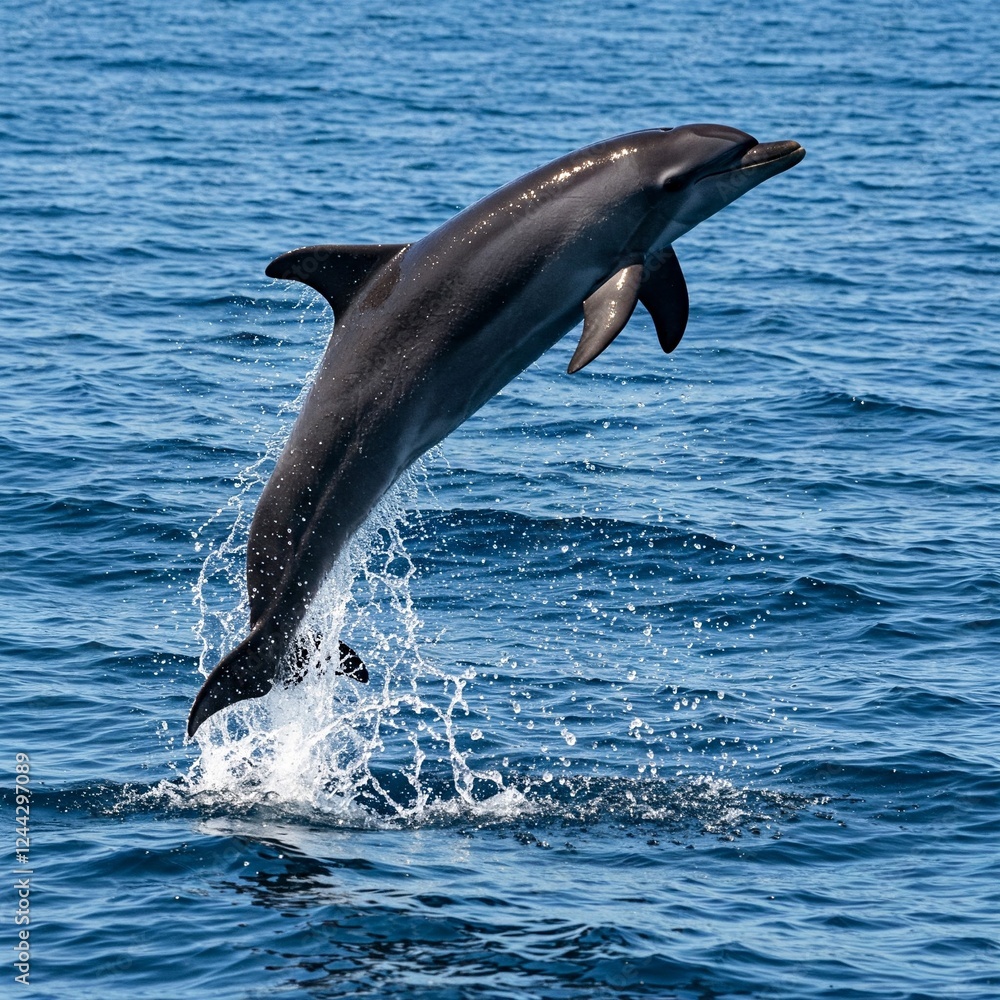 Fototapeta premium dolphin jumping out of water