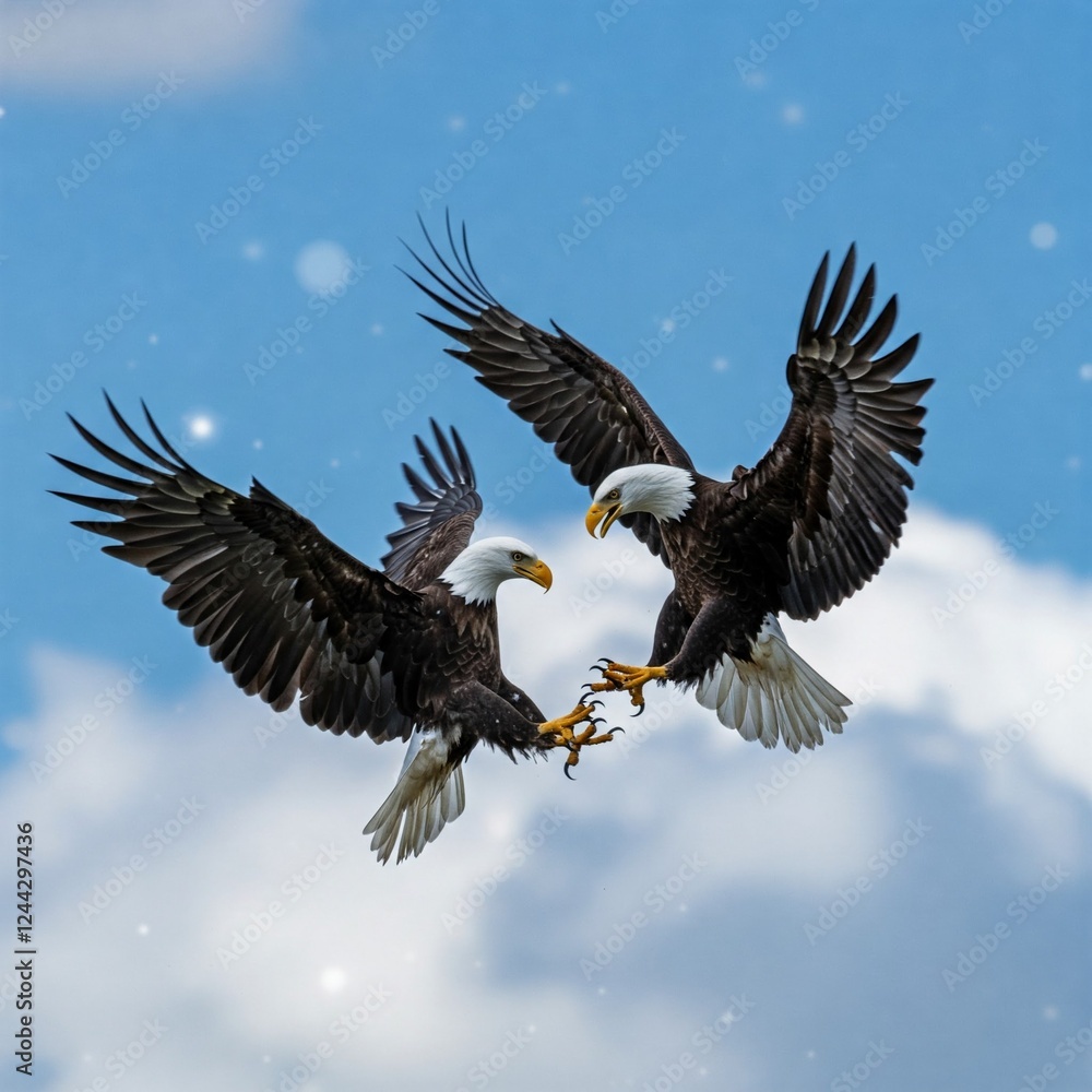 american bald eagles fighting in the air american bald eagles fighting in the air