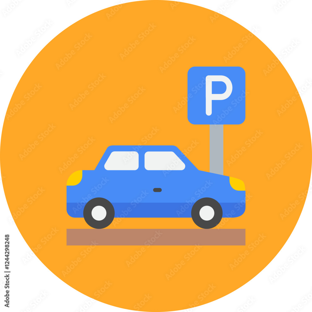 Parking Area Icon Parking Area Icon