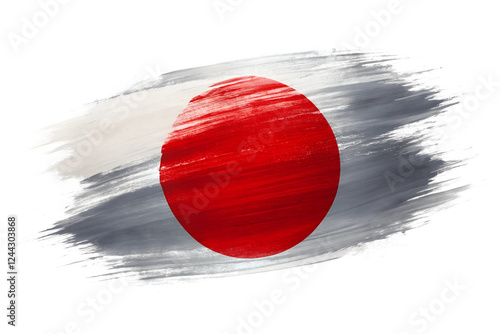 japanese flag in the wind