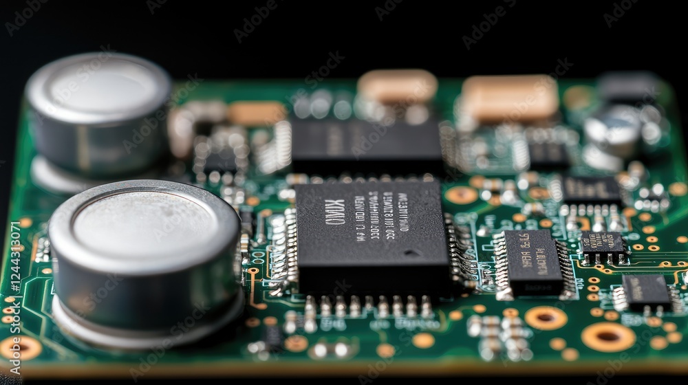 Close-up of circuit board components (1) Close-up of circuit board components (1)