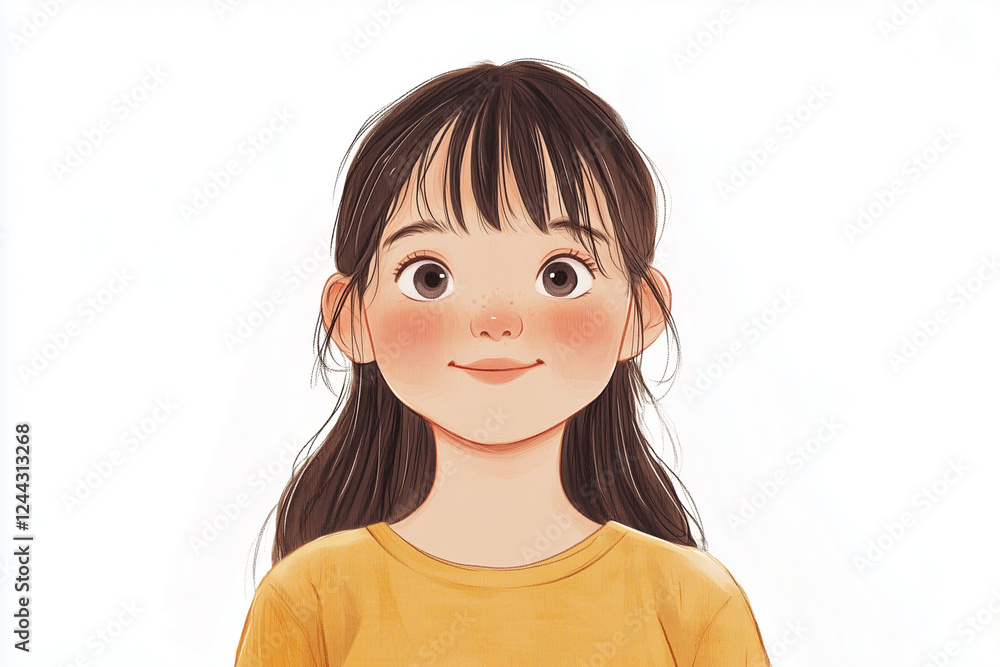 Girl With Down Syndrome Smiling Girl With Down Syndrome Smiling