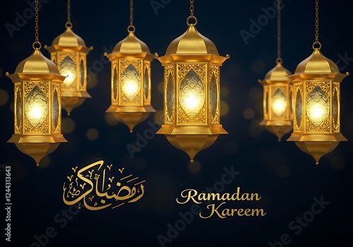 Ramadan Kareem Social Media Banner Elegant Ramadan Event Vector Art Illustration