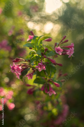 Wallpaper Mural Różowe kwiatki  Torontodigital.ca