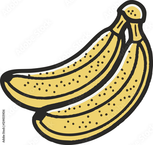 simple vector illustration of a banana