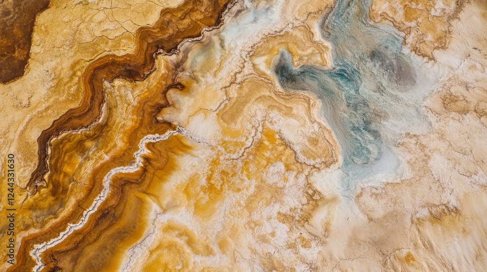 Obraz premium Awe-Inspiring Earth's Majestic Patterns, A Stunning Abstract Landscape Art