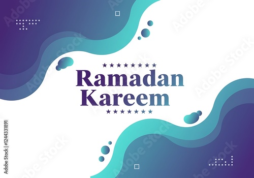 Ramadan Kareem Social Media Banner Elegant Ramadan Event Vector Art Illustration