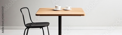 Modular extendable bistro coffee table, convertible for different cafe settings photo